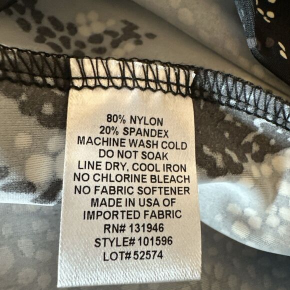 Jude Connally Womens Long Sleeve Shift Dress Size XL Black Snakeskin Jude Cloth - Picture 8 of 8